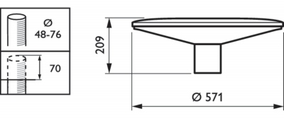 BDP100 LED40/830 DS PCF GR 62P