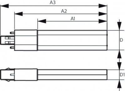 CorePro LED PLS 5W 830 2P G23