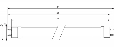 MASTER LEDtube VLE 1200mm UO 16W 830 T8