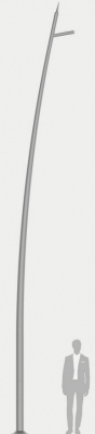 Słup alum. DS-86 anodowany naturalny