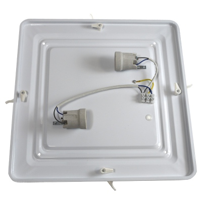 Plafon Vital Kwadrat 2*e27  Srebrny