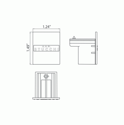 Zaślepka systemu 3-fazowego Eurostandard Plus