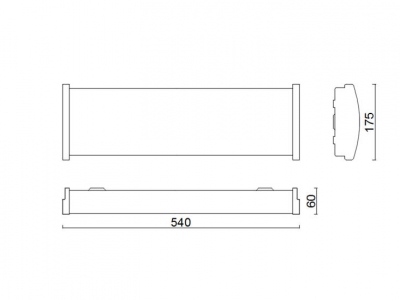 Oprawa LED Reglux 540.LED 840 3200LM OPAL 20W RAL9016 STRUKTURA DRV