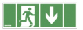 Piktogram 100x300 DOOR + DOWN