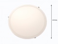 Panel Led Okragły Round 48w 230v Biały Ciepły