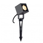 Small Square Led Spot Light, Kwadrat, Antracyt, 6w, 3000k