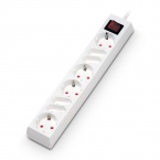 Przedłużacz z wyłącznikiem PS-44C, długość przewodu - 3m, 8 gniazd