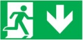 Piktogram Piktogram Wyjście W Dół Prawo - E8 (300X150Mm) / 97999