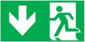 Piktogram Piktogram Wyjście W Dół Lewo - E9 (300X150Mm) / 97998