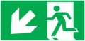 Piktogram Piktogram Wyjście W Lewo W Dół - E4 (300X150Mm) / 98003