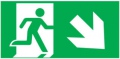 Piktogram Wyjście W Prawo W Dół - E7 (300X150Mm) / 98000