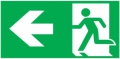 Piktogram Wyjście W Lewo - E3 (300X150Mm) / 98004