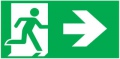 Piktogram Wyjście W Prawo - E2 (300X150Mm) / 98005