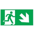 Piktogram Schody / Wyjście W Prawo W Dół Do Orion - Or1 (300X100Mm) / 39980